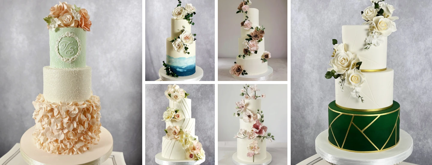 2024 wedding cakes collage