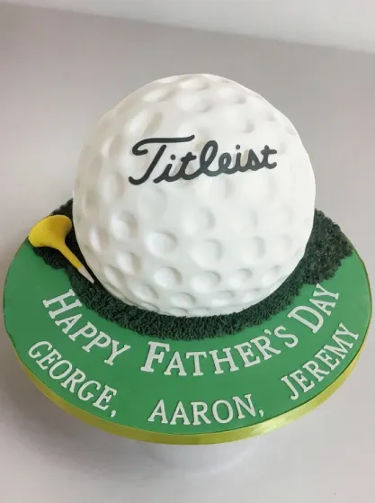 titleist golf ball theme fathers day cake