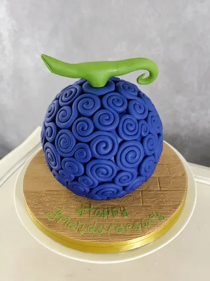 sculpted mystical fantasy blue berry celebration cake