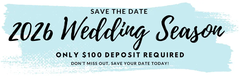 book now for your 2026 wedding